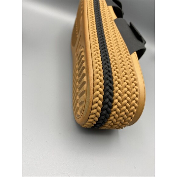 Crocs LiteRide Shoes Black Tan Strap Brooklyn Mid Platform Wedge Sandals 7 - Picture 13 of 13